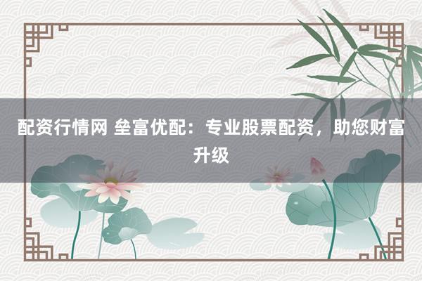 配资行情网 垒富优配：专业股票配资，助您财富升级