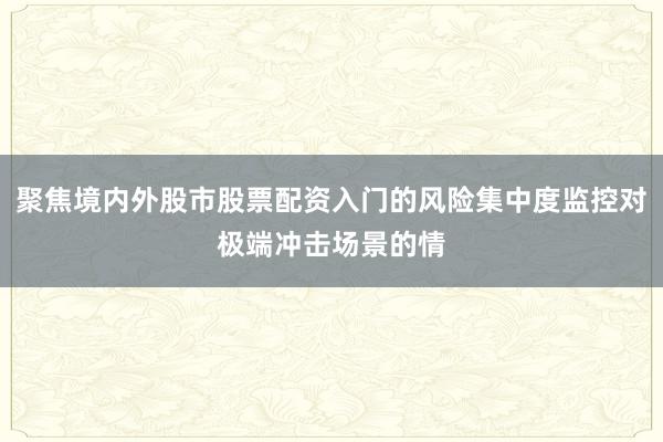聚焦境内外股市股票配资入门的风险集中度监控对极端冲击场景的情